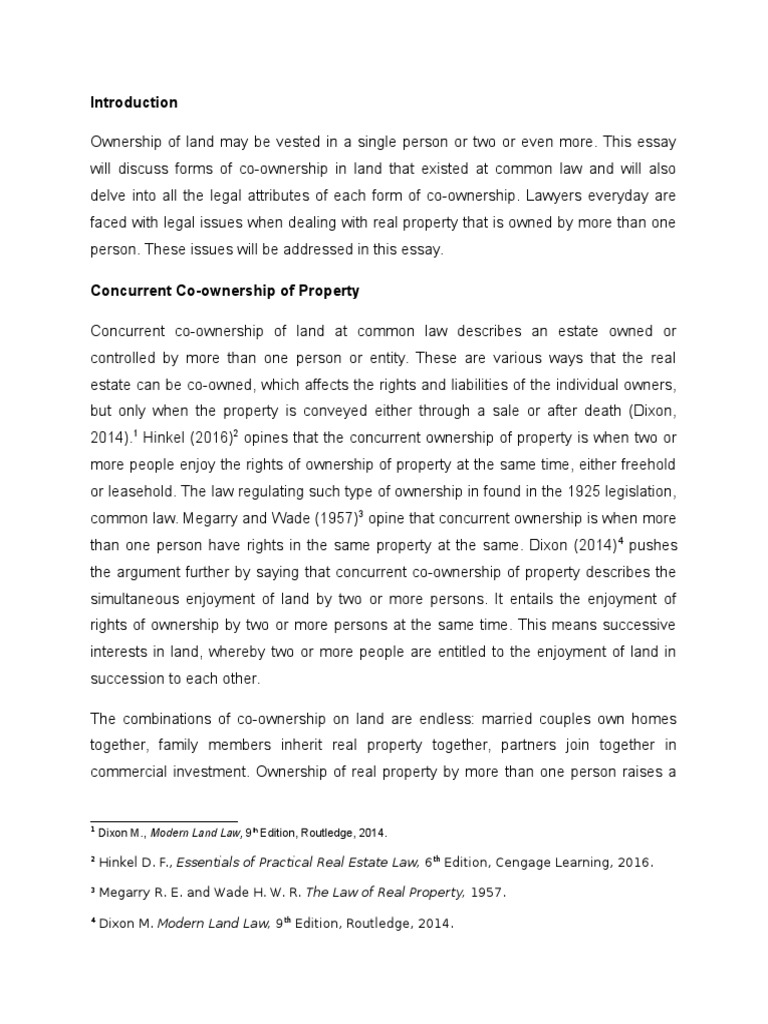 law teacher property law law essay example pdf